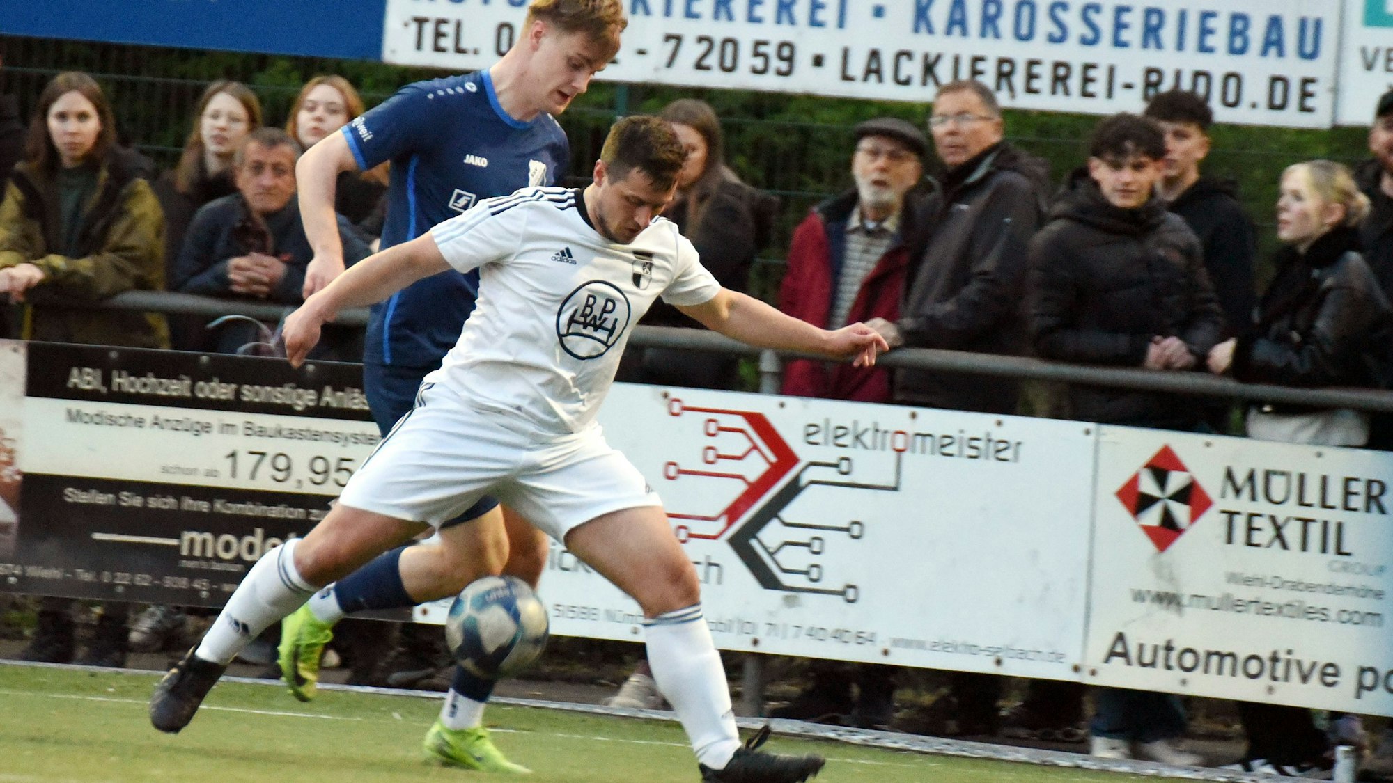 Szene aus einem Fußballspiel