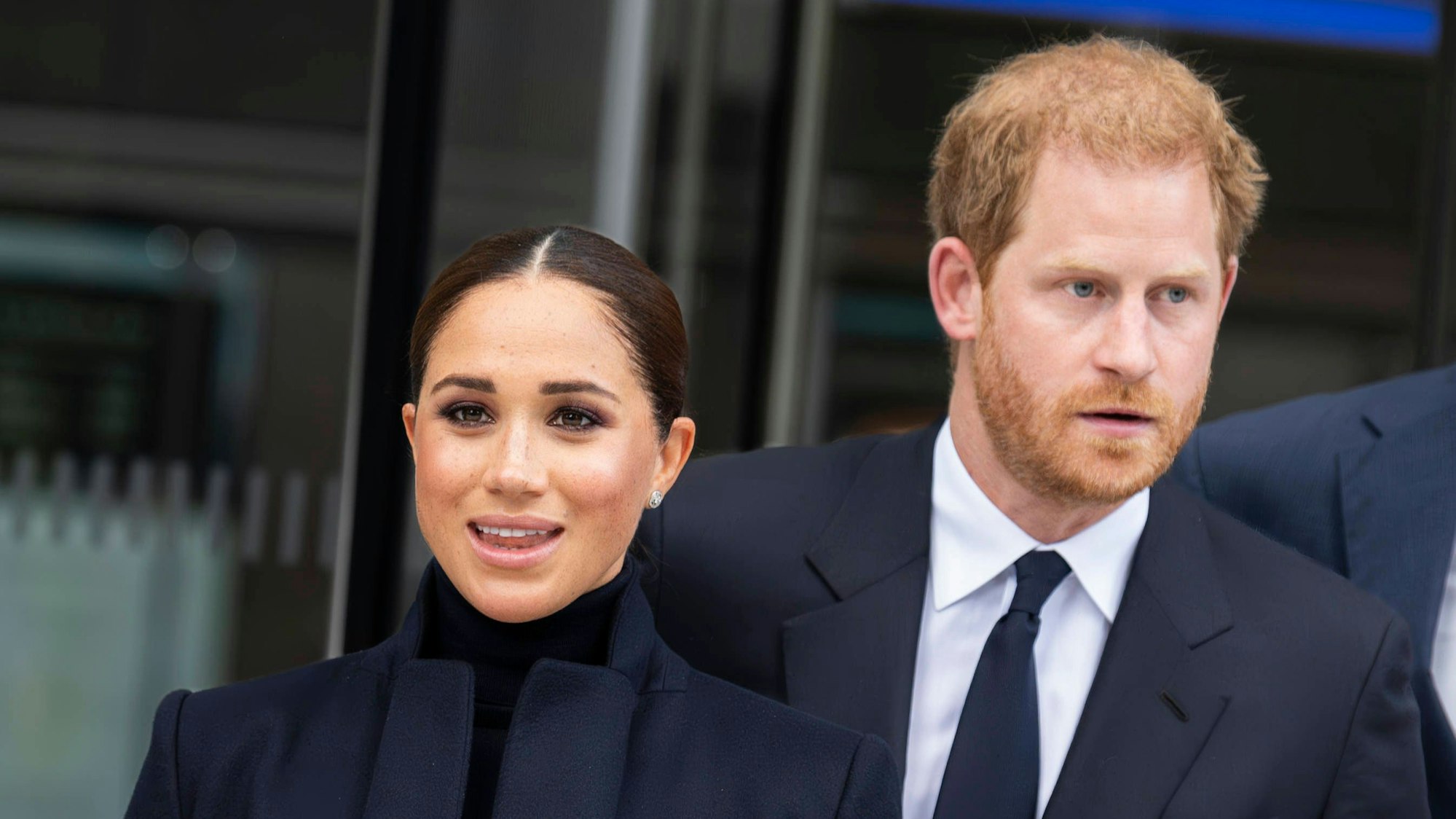 Prinz Harry und Herzogin Meghan beim Besuch des World Trade Centers in New York. (Archivbild)