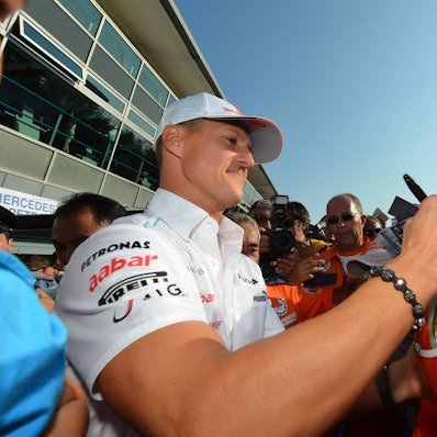 Gab in seiner Karriere unzählige Unterschriften: Michael Schumacher.
