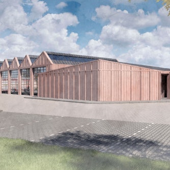 Außenansicht des geplanten Gerätehauses in Bernberg.