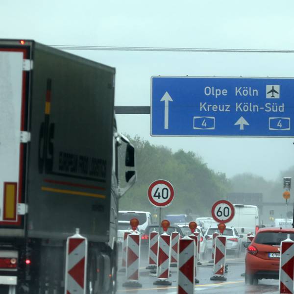 Autobahn A4 zwischen den Anschlussstellen Klettenberg und Eifeltor