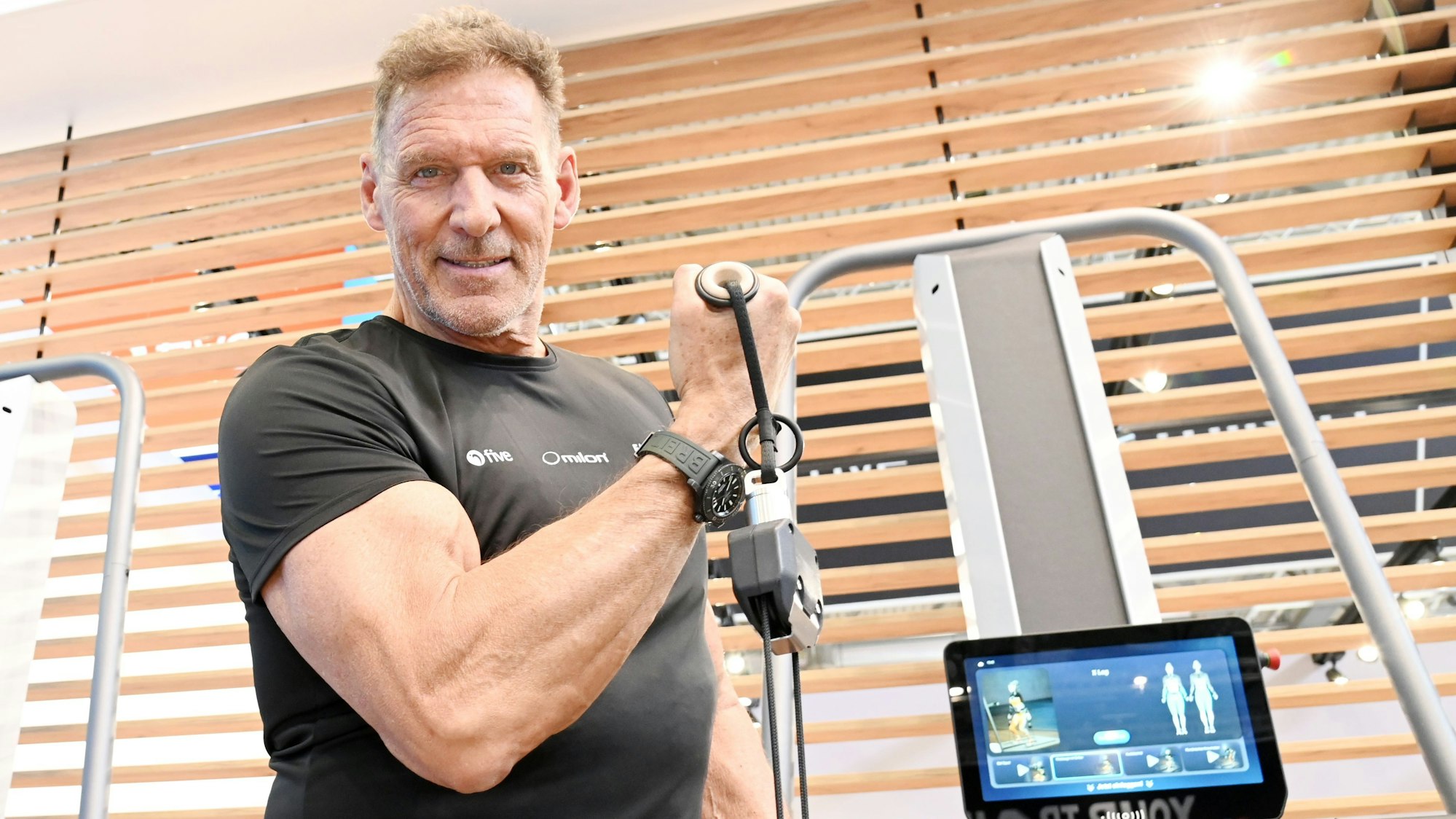 11.04.2025 Köln. Ralf Moeller ist Botschafter von "Longevity“ im Interview spricht er über den Lebenstil und hoffentlich auch sich und sein Altern. Das Interview führt Erik Hlacer. Foto: Alexander Schwaiger