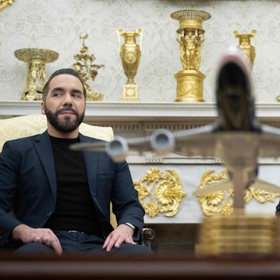 US-Präsident Donald Trump traf El Salvadors Präsident Nayib Bukele im Oval Office.