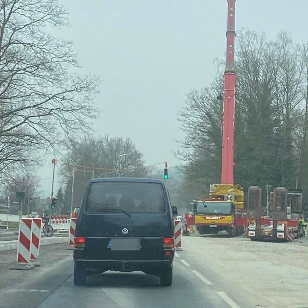 Bauarbeiten auf der B 484