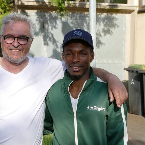 Abdou Diallo mit seinem Betreuer Hansjörg Kuhl.