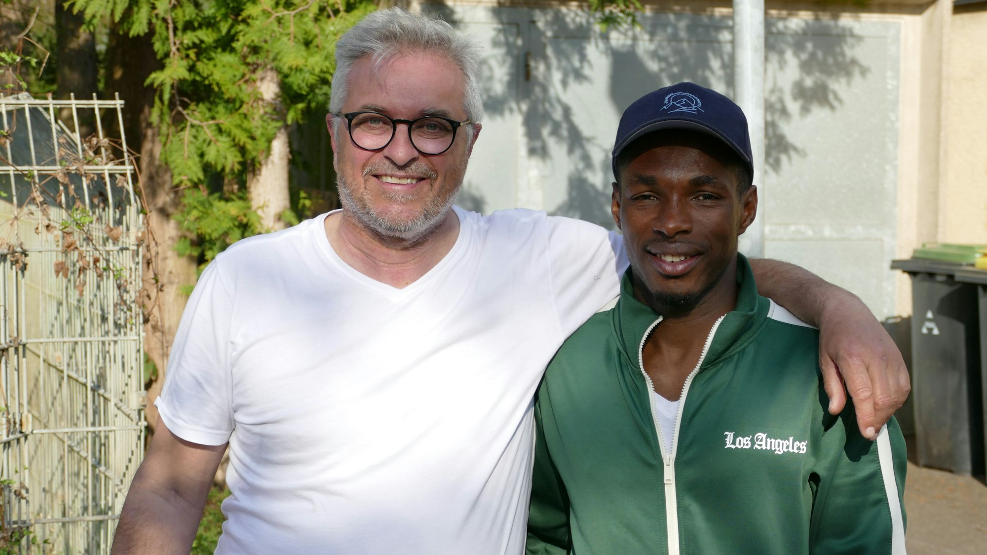 Abdou Diallo mit seinem Betreuer Hansjörg Kuhl.