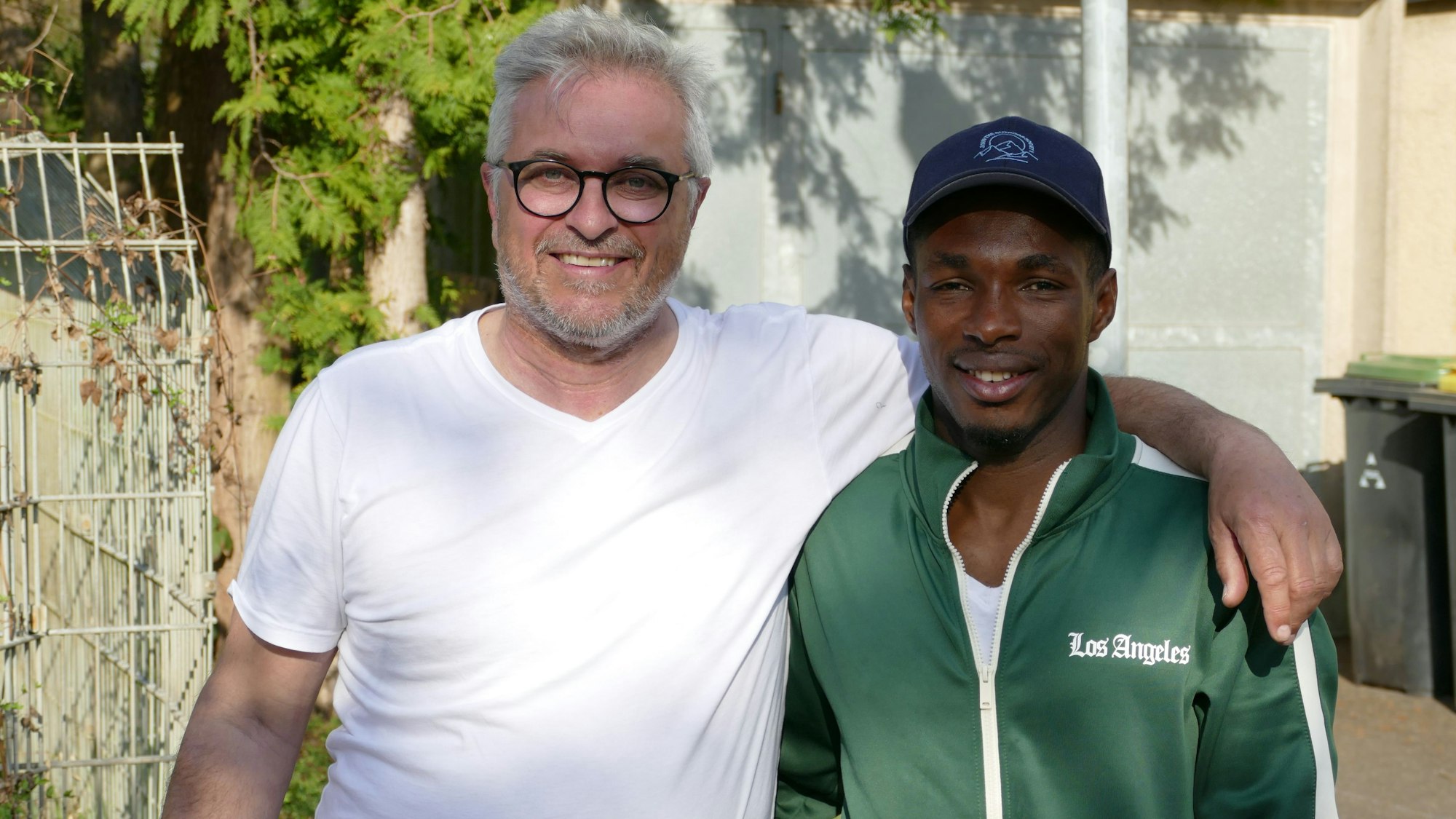 Abdou Diallo mit seinem Betreuer Hansjörg Kuhl.