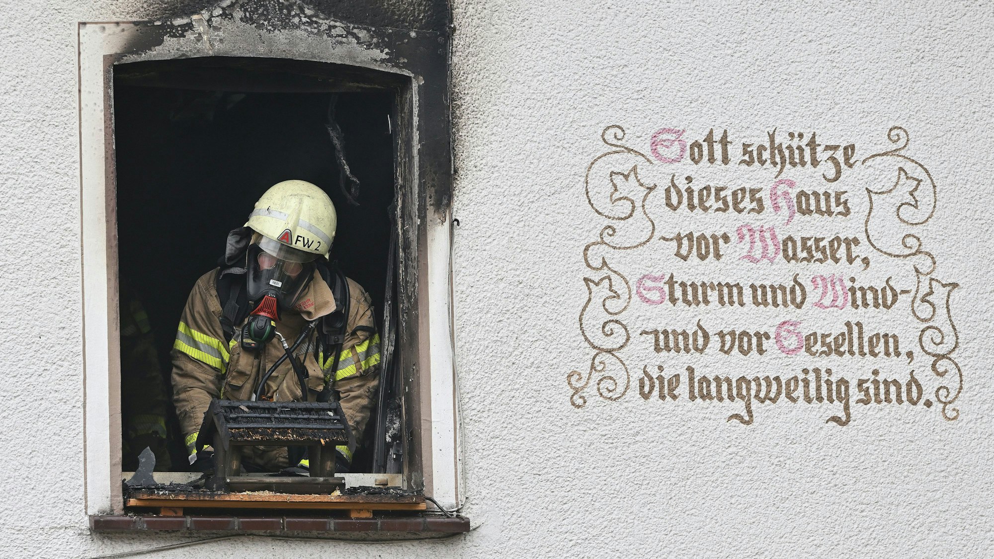Nußbaum. Brand im Nußbaumer Hof mit einem Todesopfer