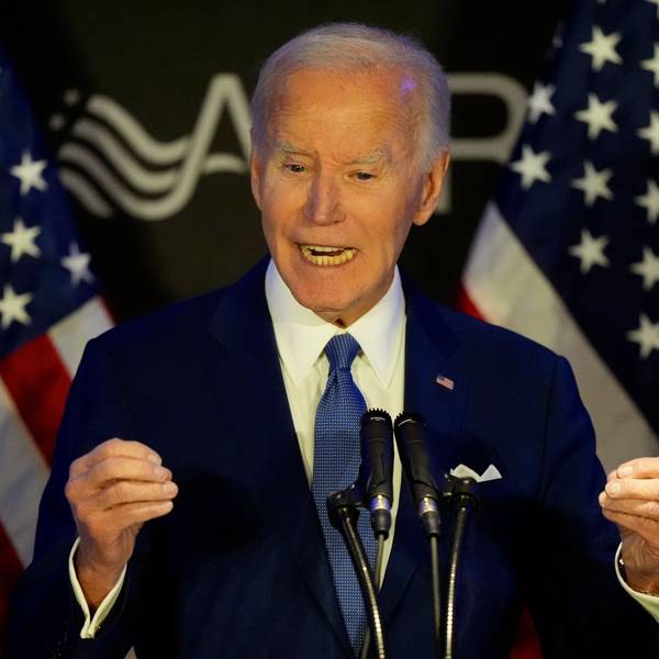 dpatopbilder - 15.04.2025, USA, Chicago: Der ehemalige US-Präsident Joe Biden spricht auf der Konferenz der Organisation Advocates, Counselors, and Representatives for the Disabled (ACRD). Foto: Nam Y. Huh/AP/dpa +++ dpa-Bildfunk +++