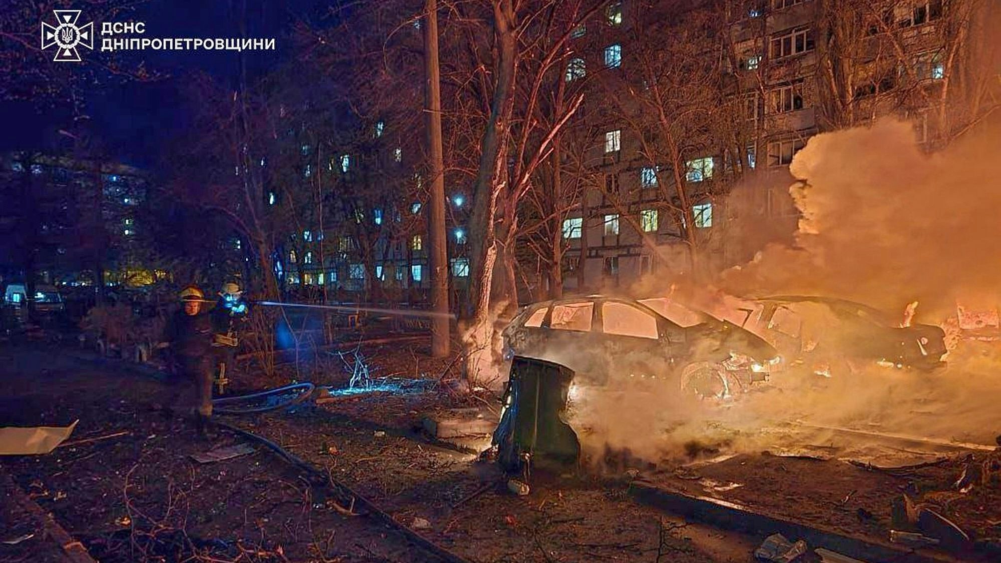 InUncredited/Ukrainian Emergency Service via AP/dpa +++ dpa-Bildfunk +++