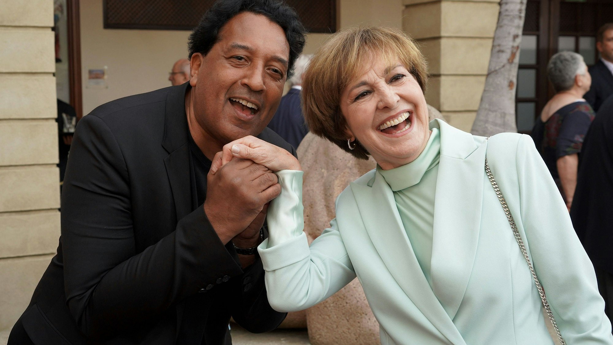 Cherno Jobatey und Paola Felix bei einem Event im Jahre 2023.