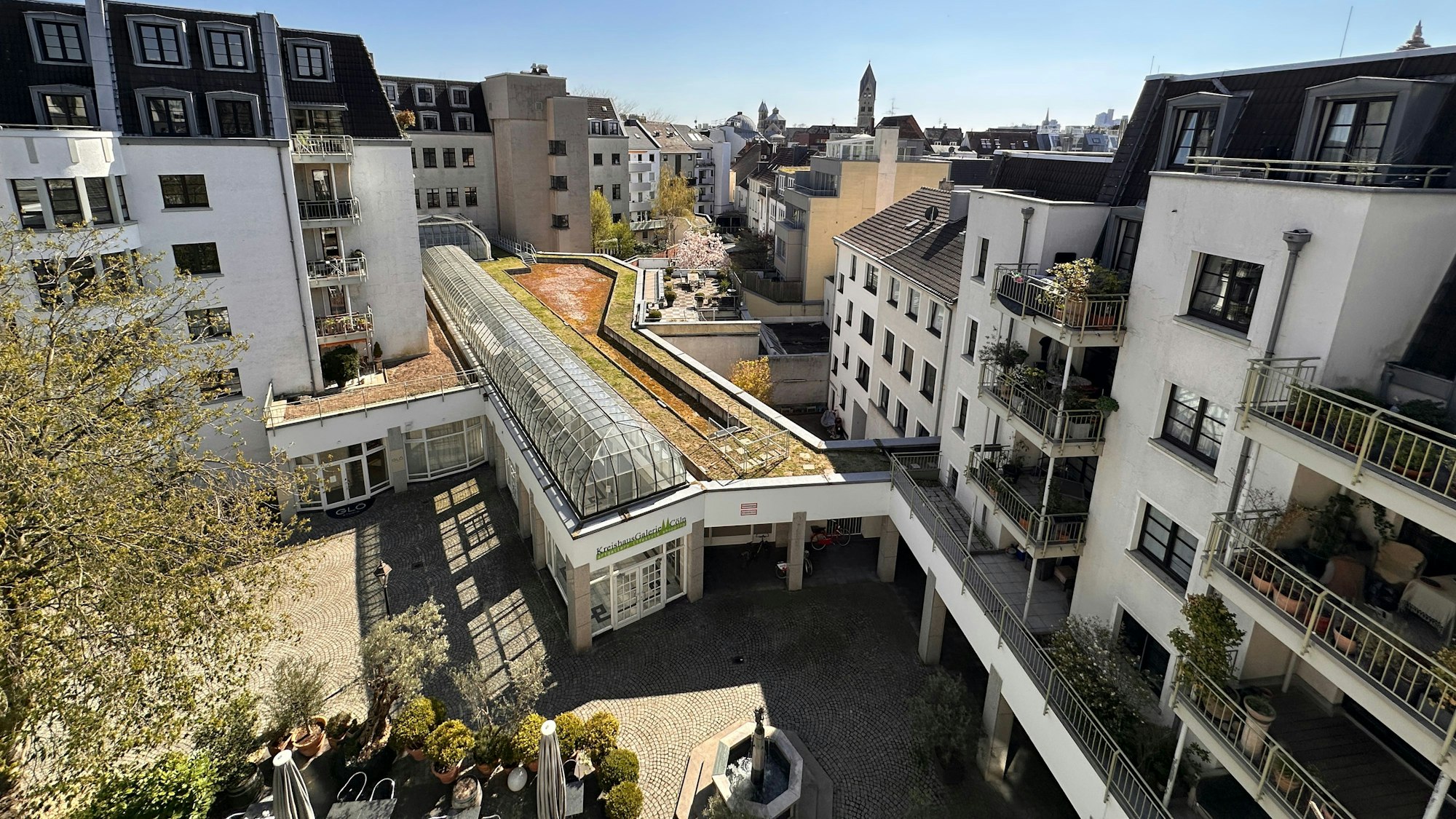 Blick in einen Innenhof