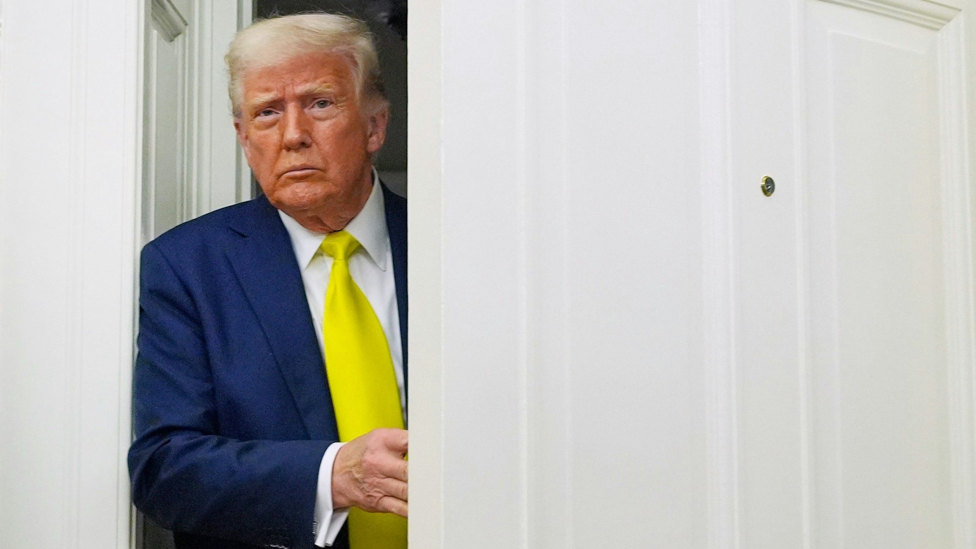 Eine Sechsjährige ist im Oval Office zusammengebrochen. Bevor Trump das Redepult verließ, sagte er noch: „Ich hoffe, dass es dem Mädchen gut geht.“