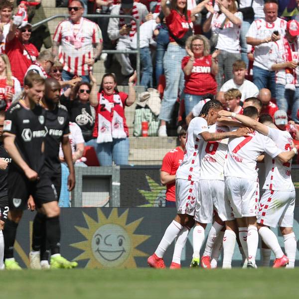 Jubel der Kölner nach dem 2:1.
