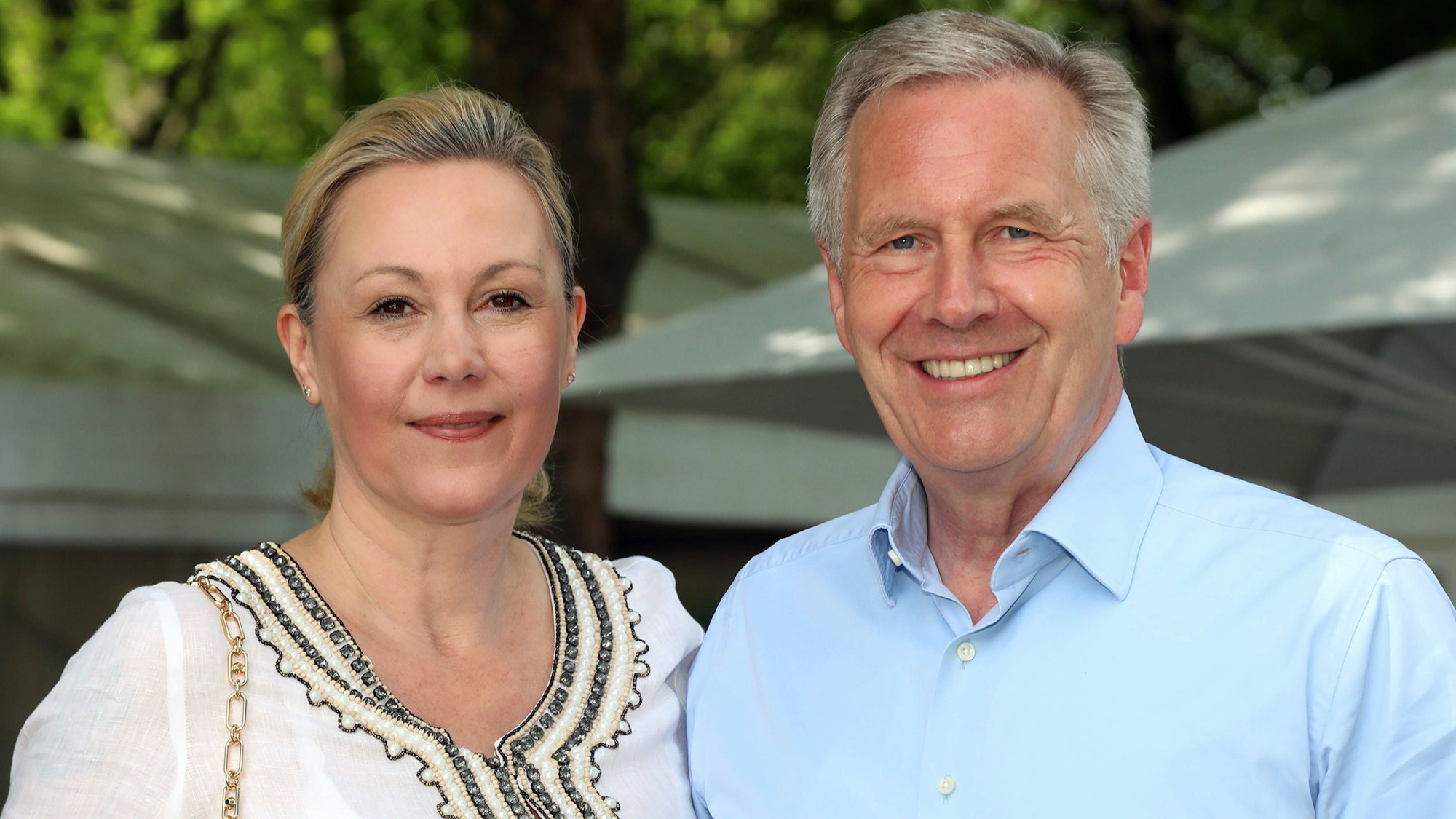 Christian Wulff mit seiner ehemaligen Ehefrau Bettina im Portrait.