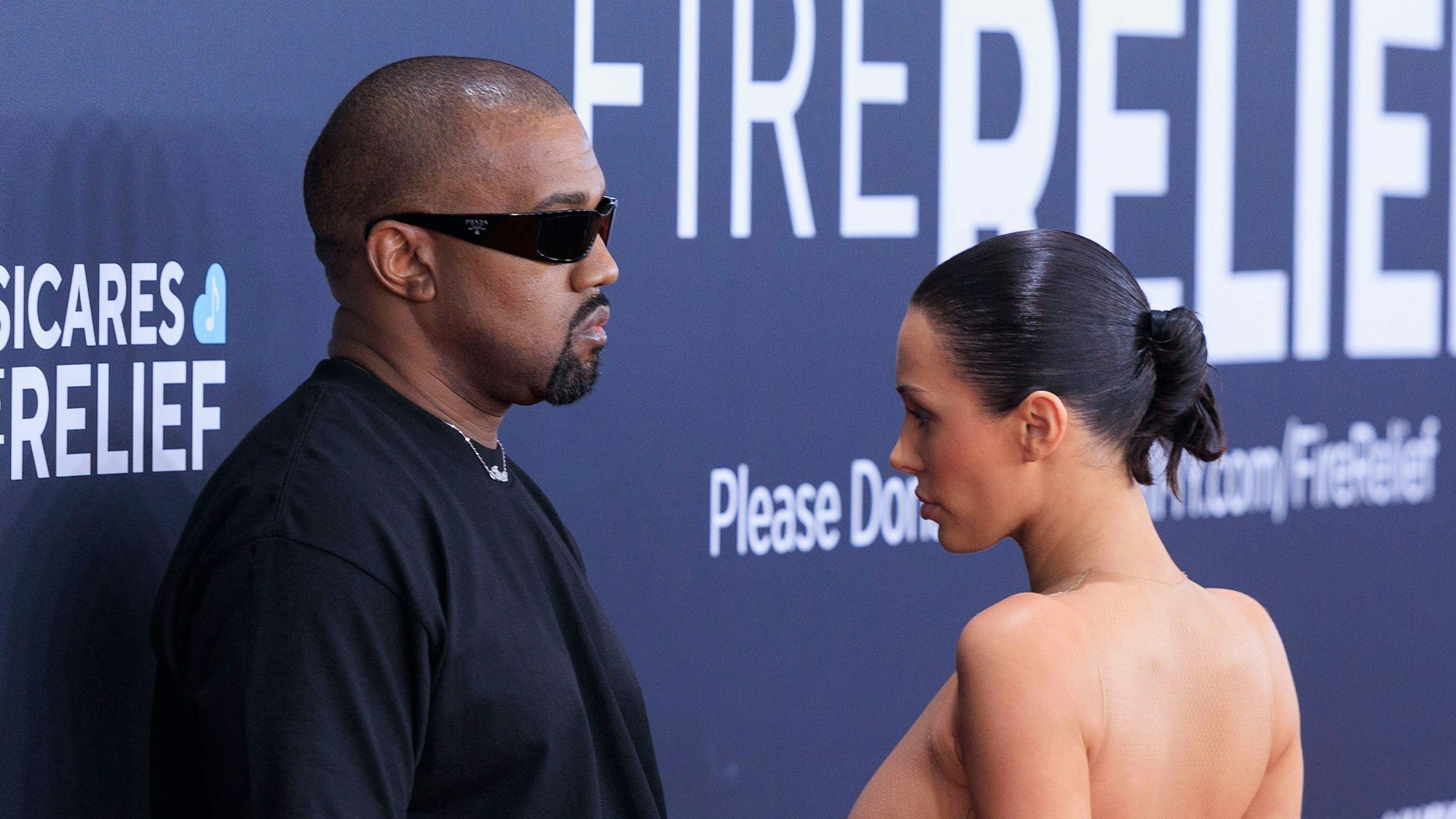 Kanye West und seine Frau Bianca Censori.
