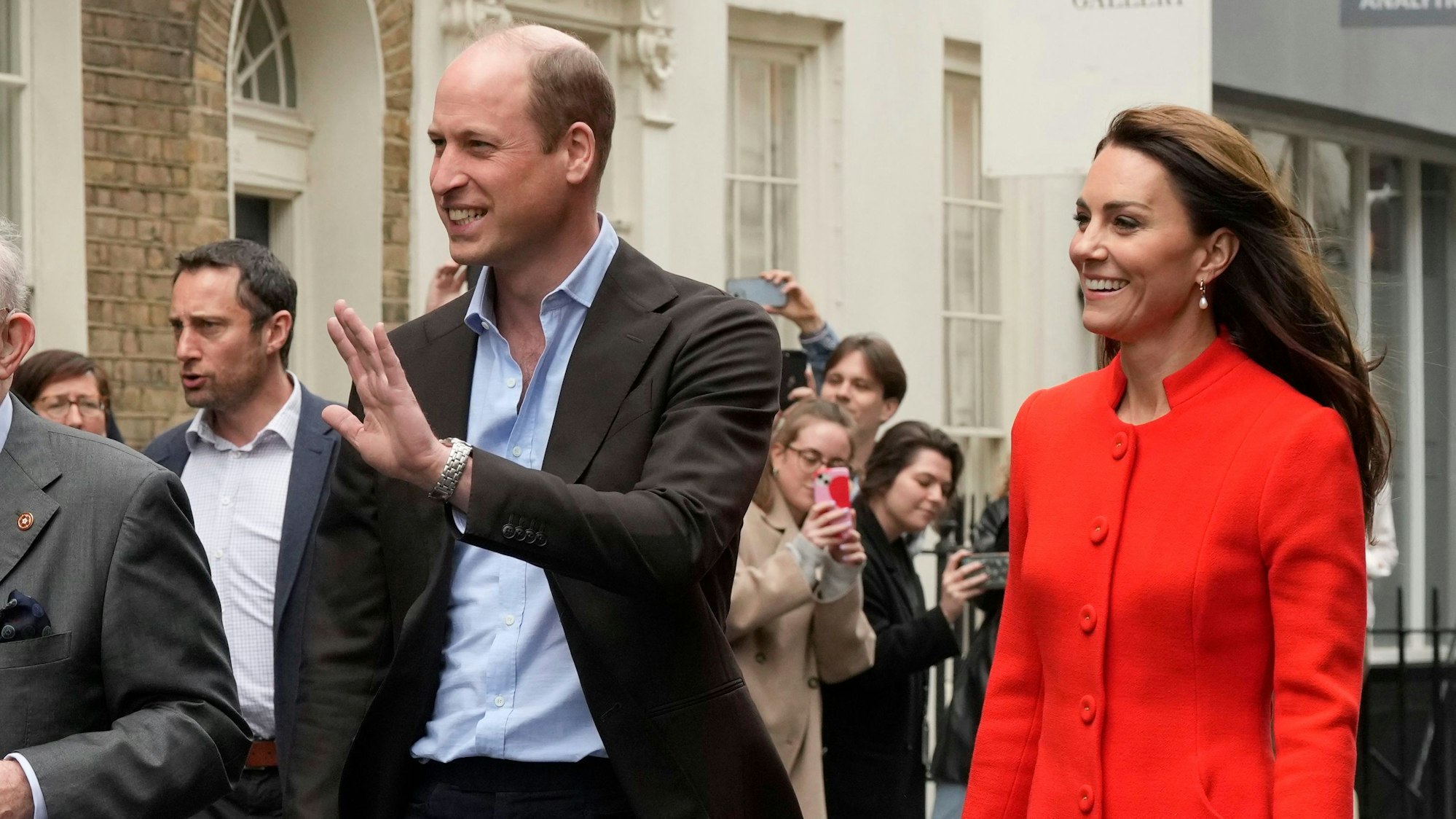 Kronprinz William und Kate Middleton bei einem Besuch in Soho.