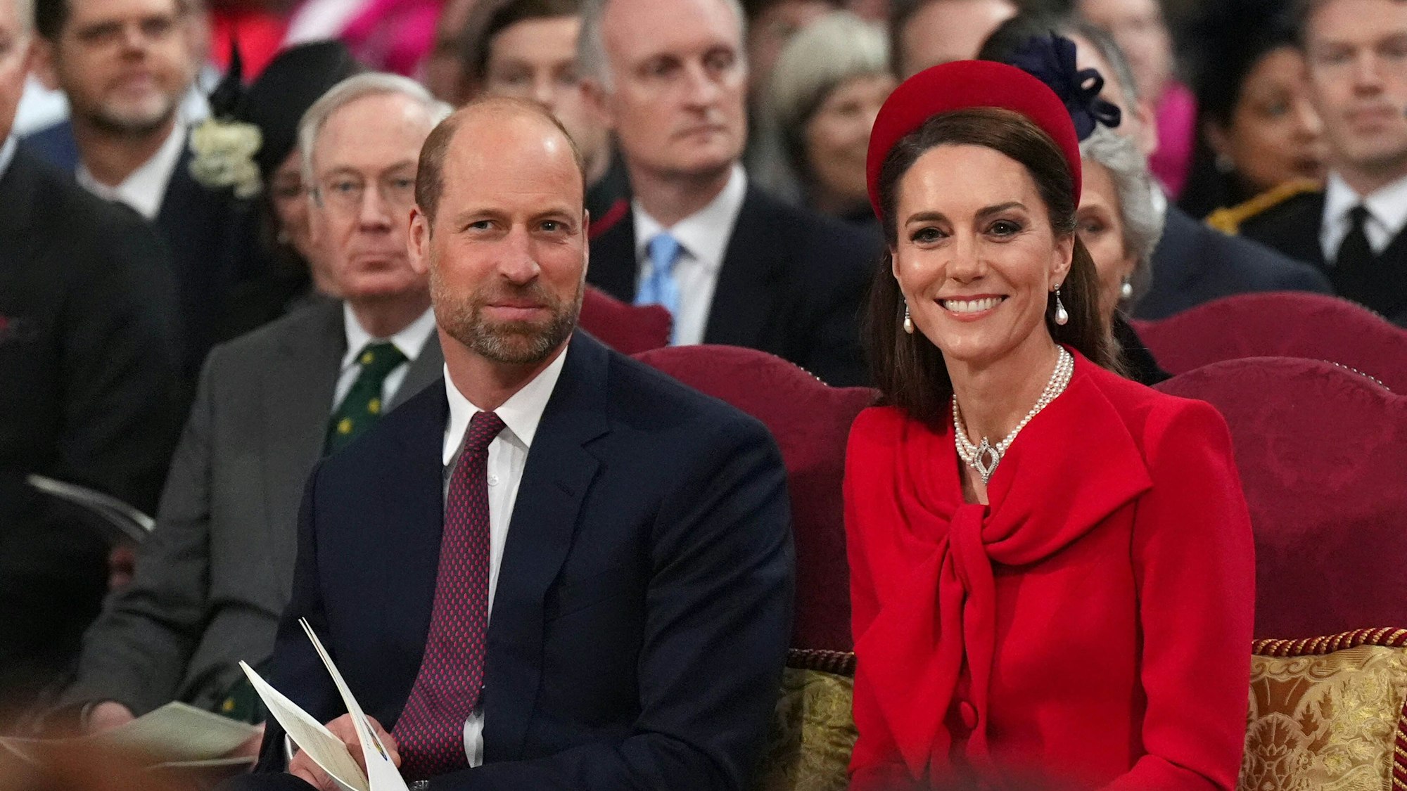 Prinzessin Kate und Prinz William nehmen an der jährlichen Feier zum Commonwealth Day in der Westminster Abbey in London teil.