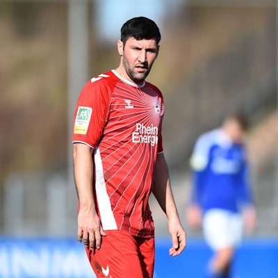 Fußball Regionalliga West 23. SPIELTAG: FC Schalke 04 U23 - 1. FC Köln U21 am 23.02.2025 im Parkstadion in Gelsenkirchen
Stephan Salger ( 1. FC Köln U21 )
Foto: Thorsten Tillmann / FUNKE Foto Services