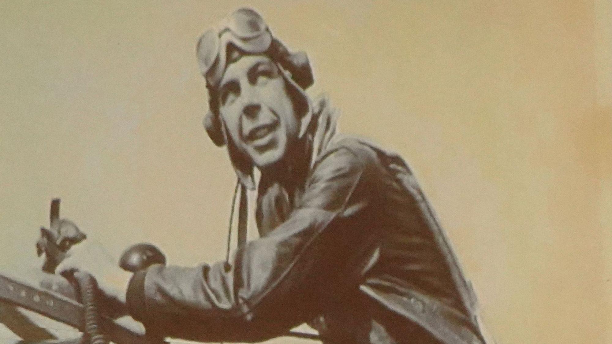Zu sehen ist der US-Pilot William McElhare, der 1944 über Efferen abgeschossen wurde.