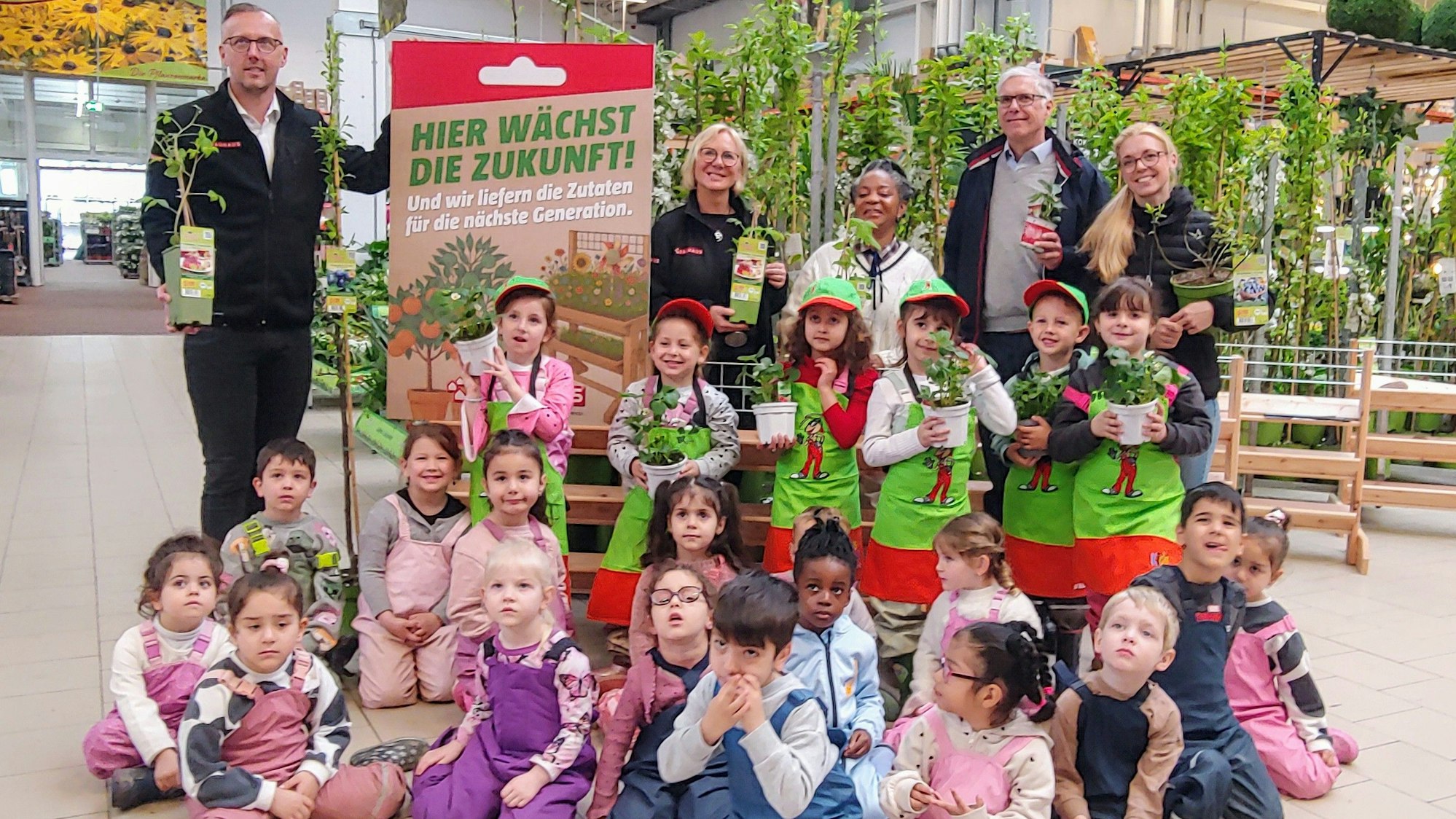 Kinder der Kita Lohmarer Straße im Bauhaus Kalk