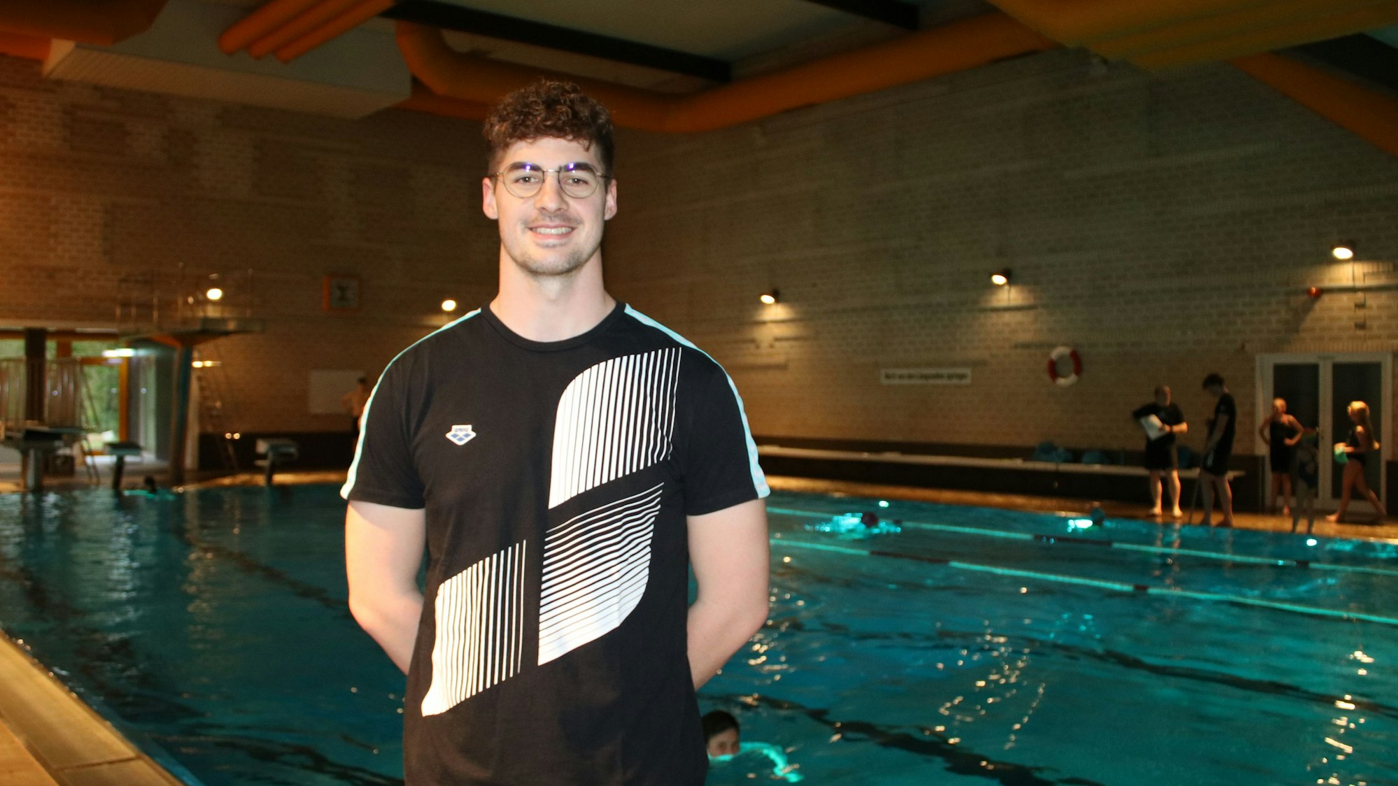 Schwimmer Julius Schnepper im Porträt.