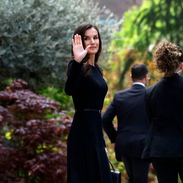 Königin Letizia nur wenige Tage vor der Papst-Beisetzung in Madrid.