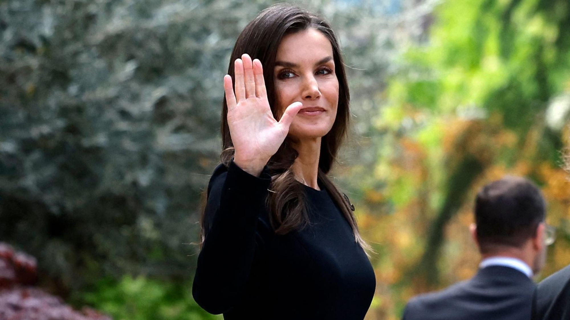 Königin Letizia nur wenige Tage vor der Papst-Beisetzung in Madrid.