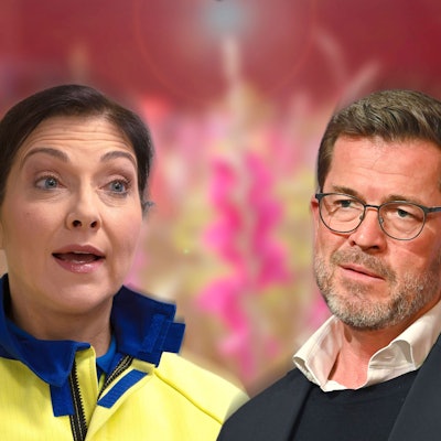 Fotomontage: Die neue Wirtschaftsministerin Katherina Reiche und Ex-Minister Karl-Theodor zu Guttenberg