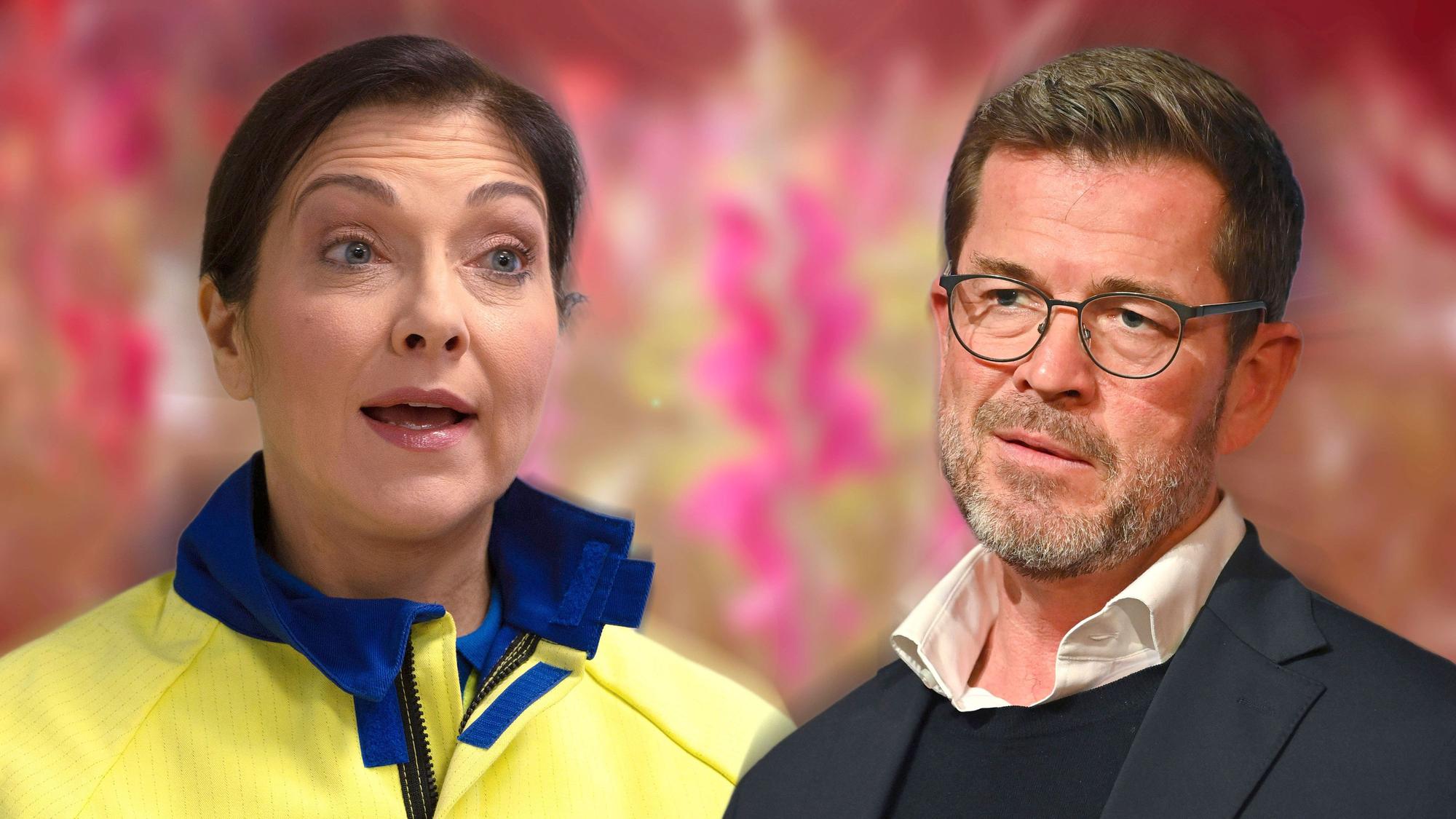 Fotomontage: Die neue Wirtschaftsministerin Katherina Reiche und Ex-Minister Karl-Theodor zu Guttenberg