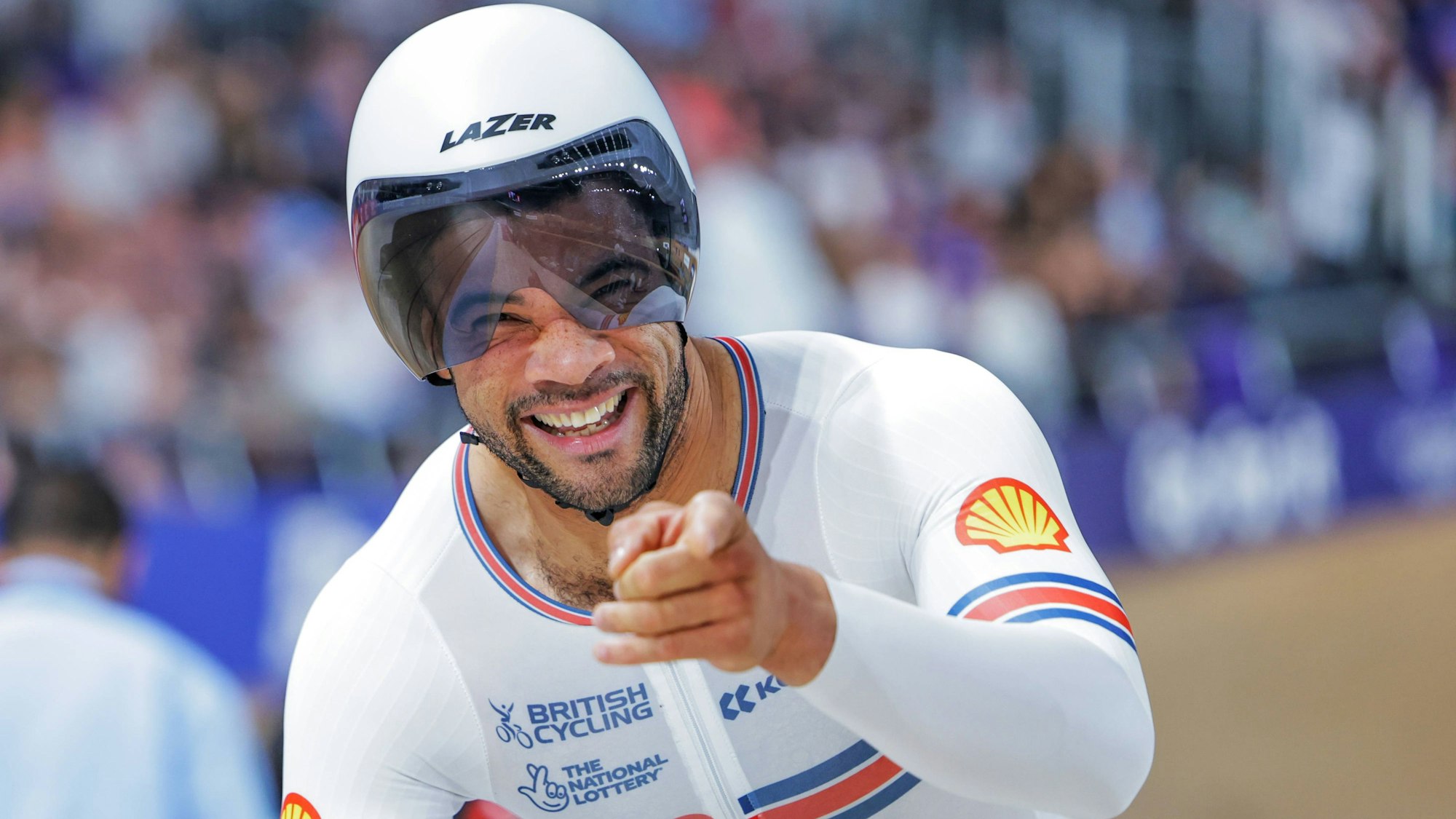 Sam Ruddock bei einem Wettkampf im Jahre 2023.