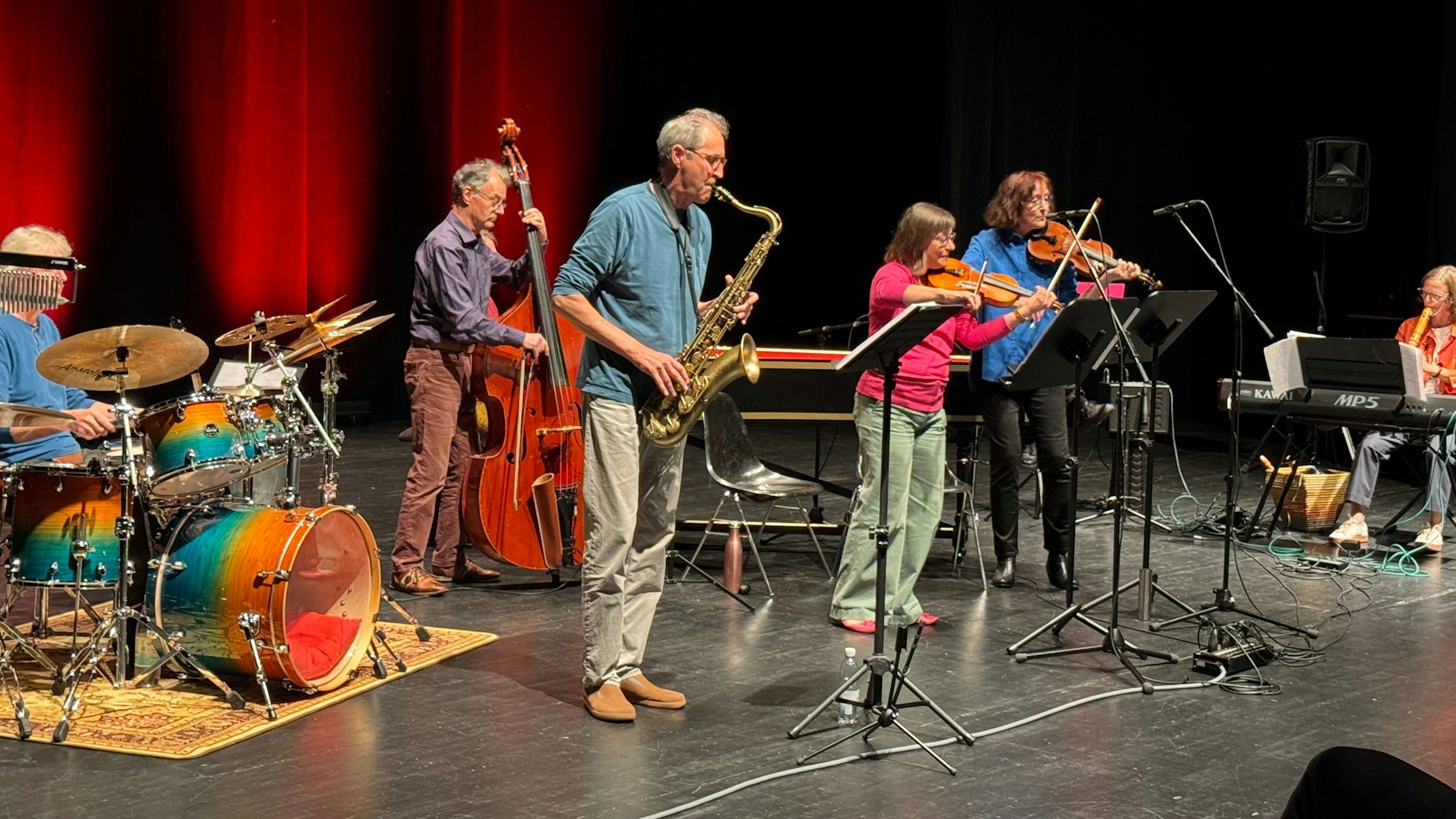 Musiker auf der Bühne