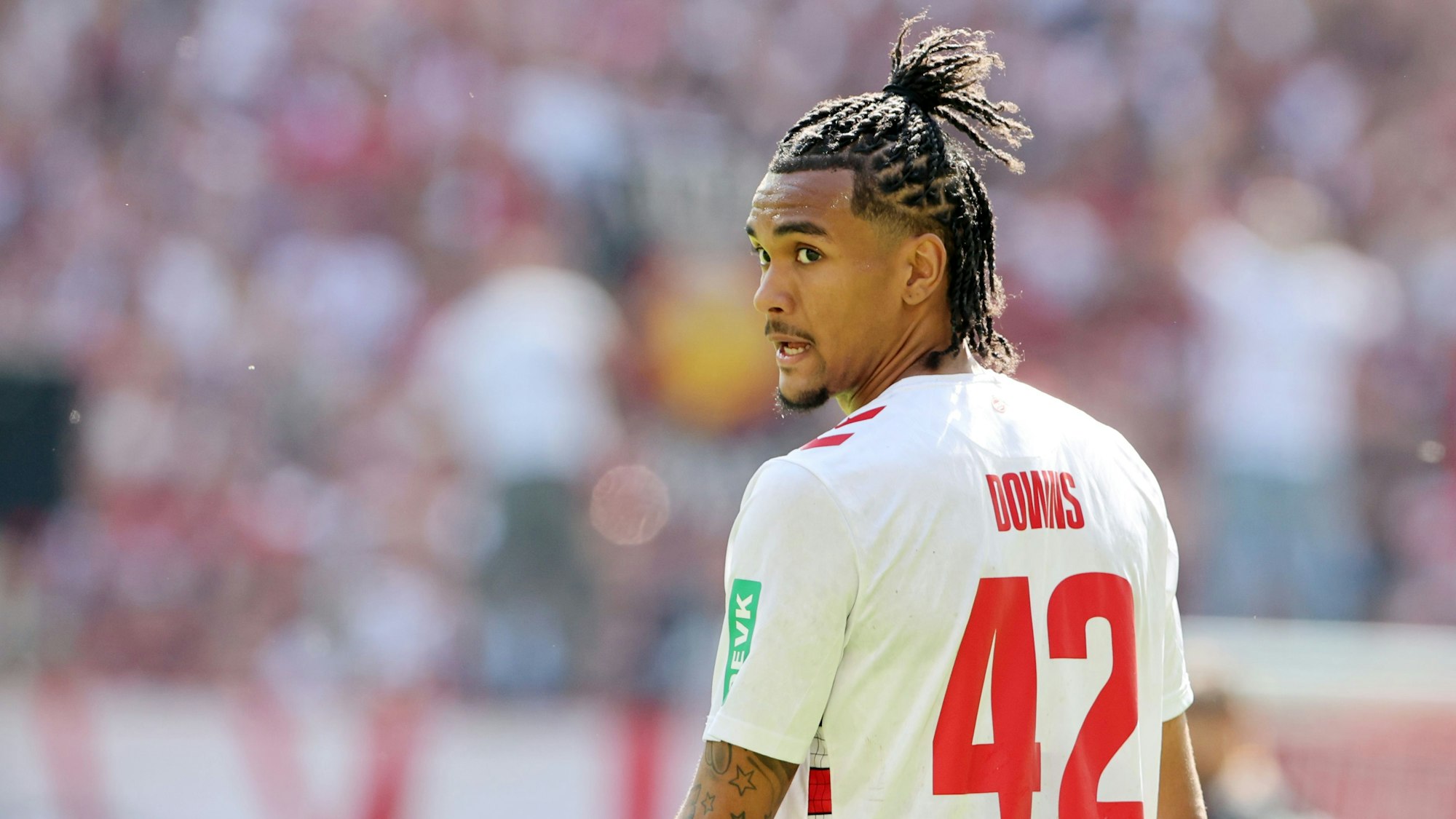 1. FC Köln vs. Preußen Münster, 30. Spieltag, 20.04.2025, 13.30 Uhr, Damion Downs (1. FC Köln), Bild: Herbert Bucco