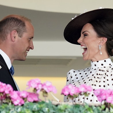 Prinz William, Herzog von Cambridge, und Kate, Herzogin von Cambridge, nehmen am vierten Tag bei den Royal Ascot auf dem Ascot Racecourse.