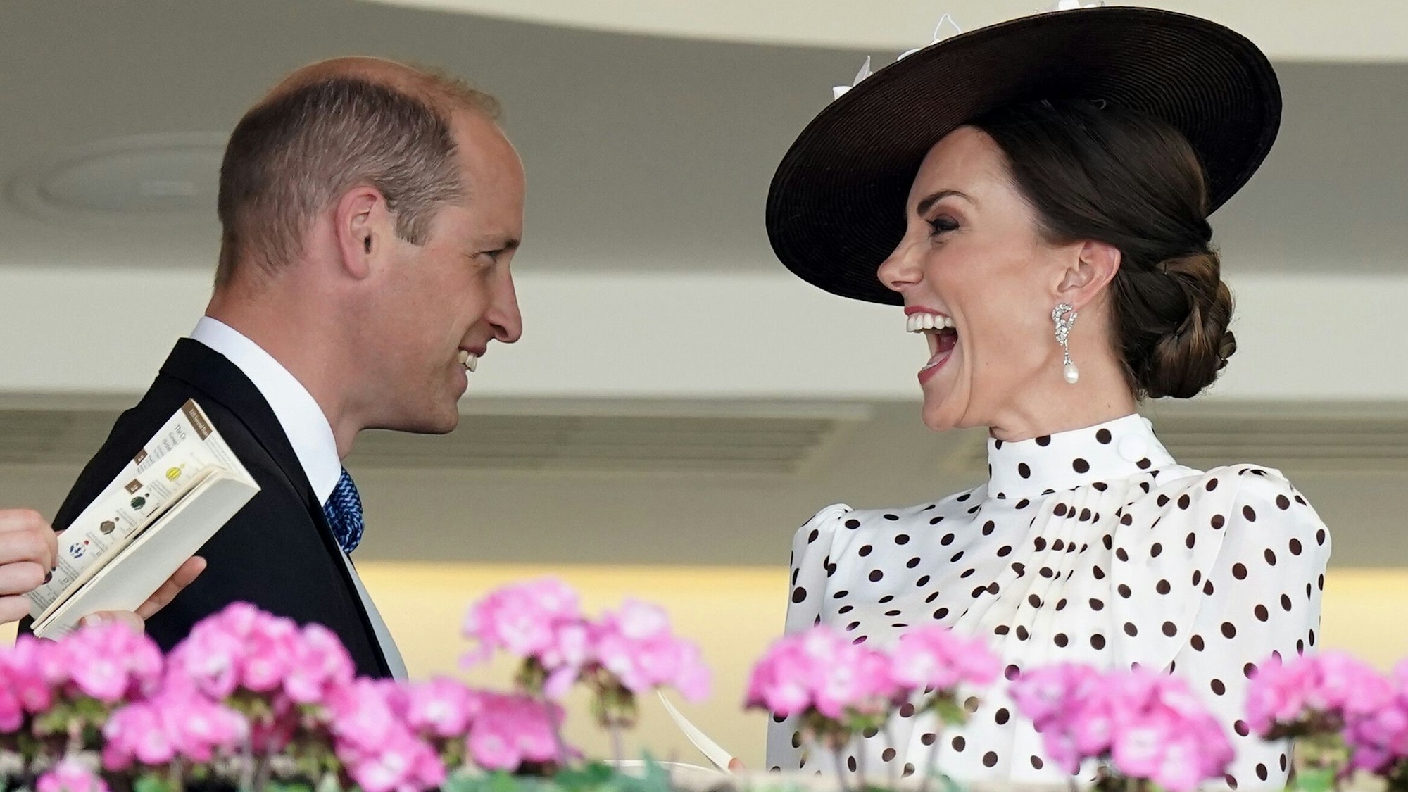 Prinz William und Kate nehmen am vierten Tag von Royal Ascot 2025 auf der Rennbahn von Ascot teil.