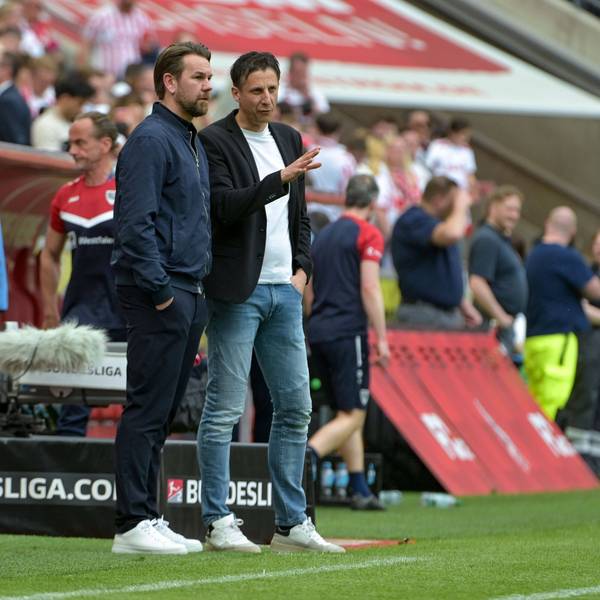 Thomas Kessler, Leiter Lizenz beim 1. FC Köln, und Geschäftsführer Christian Keller müssen einen neuen Kader zusammenstellen.