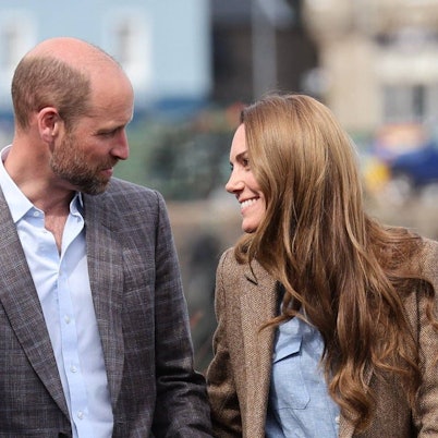 Prinz William und Prinzessin Kate bei ihrem Besuch in Aros Hall in der Stadt Tobermory auf der Isle of Mull.