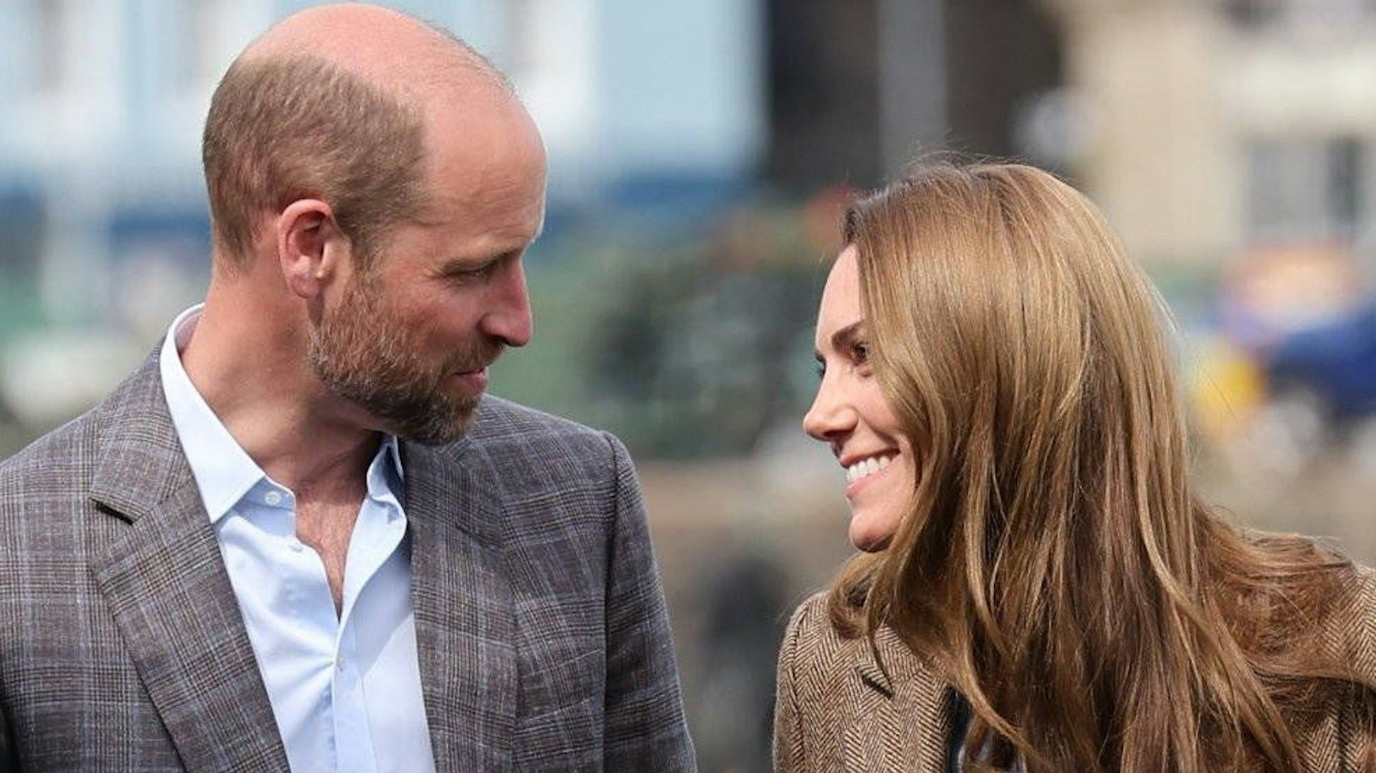 Prinz William und Prinzessin Kate bei ihrem Besuch in Aros Hall in der Stadt Tobermory auf der Isle of Mull.