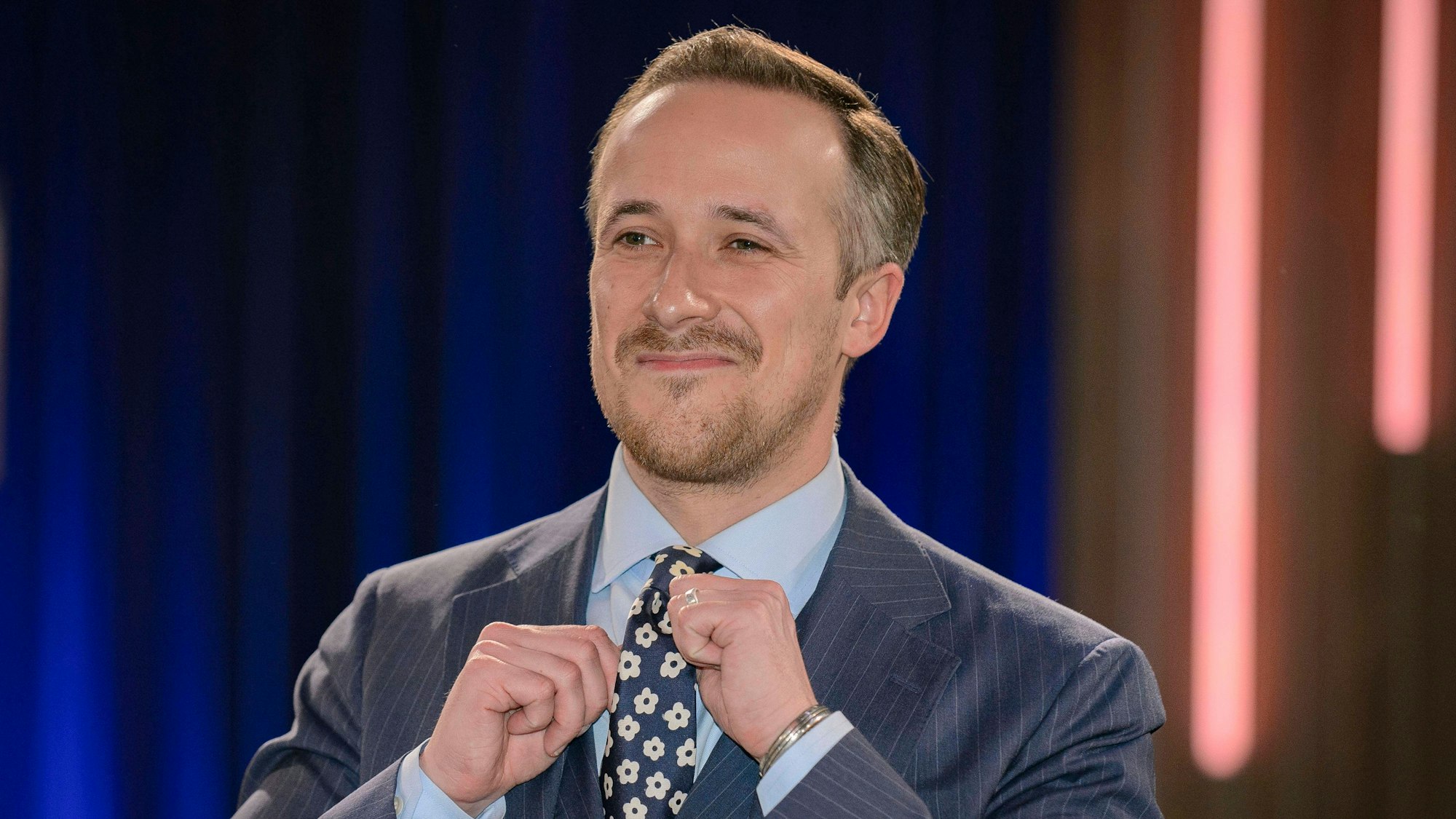 Joe Laschet bei der Aufzeichnung der WDR-Talkshow „Kölner Treff“.