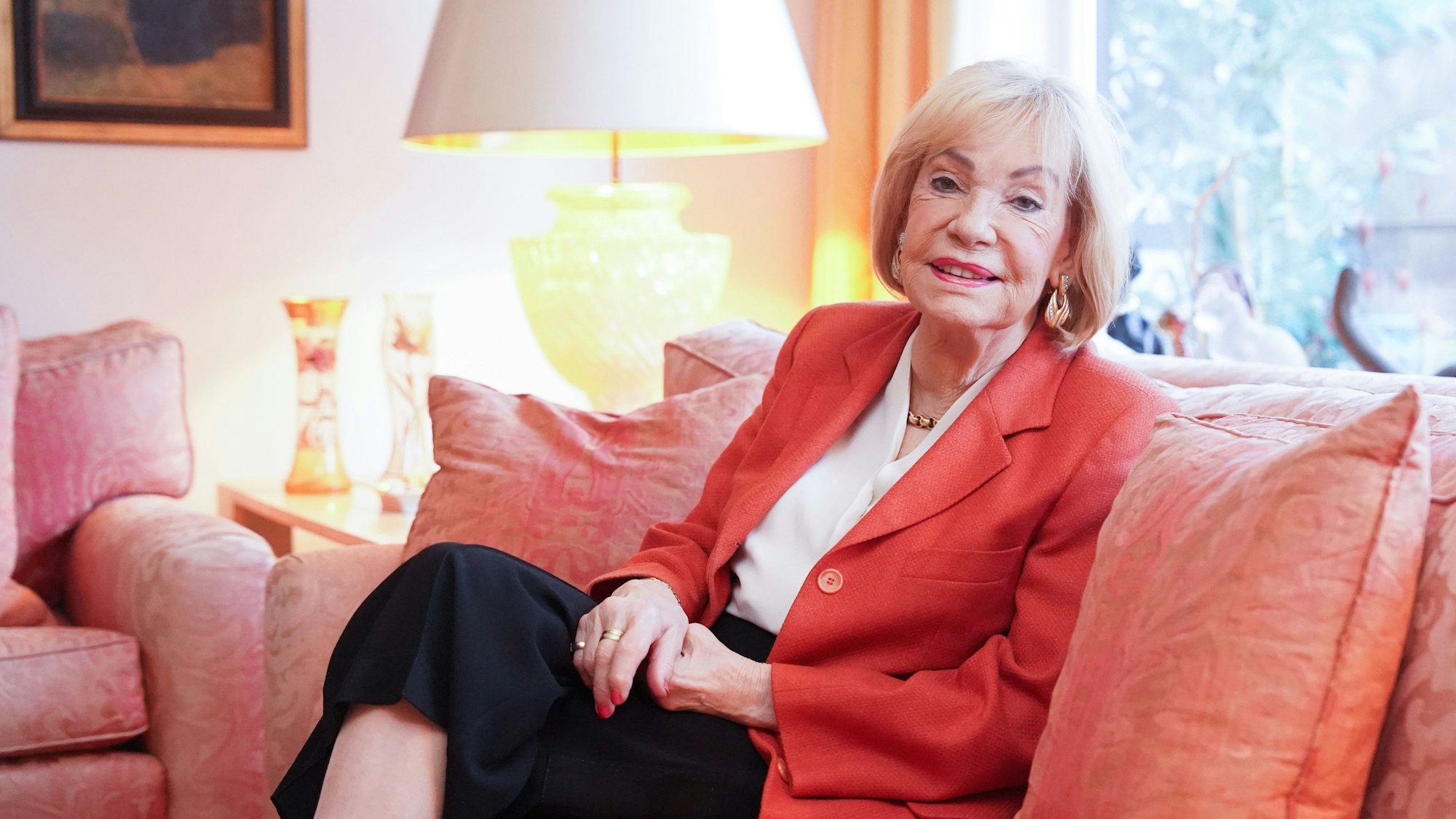 Dagmar Berghoff während eines Fototermins.