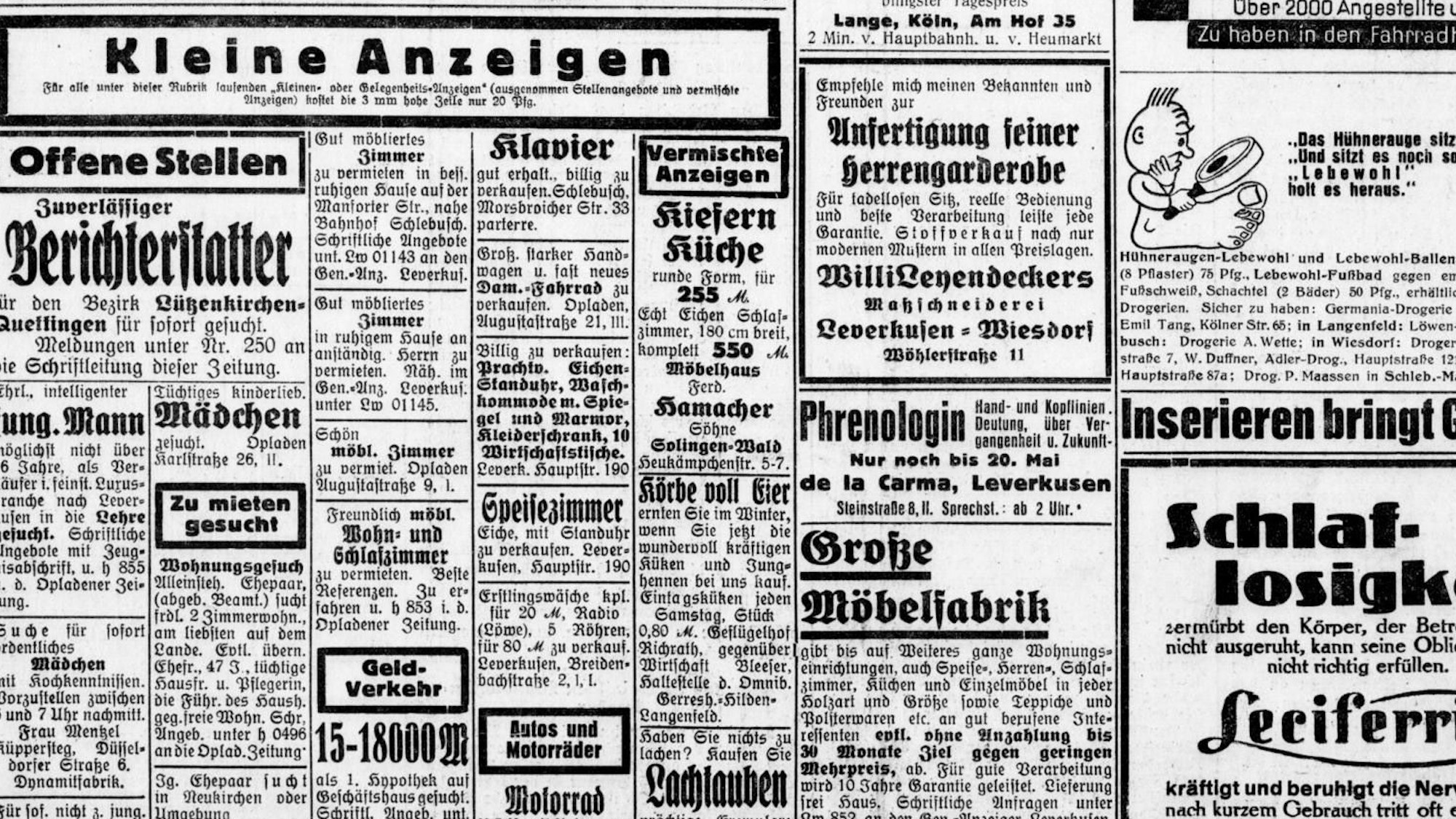 Beispiel Opladener Zeitung