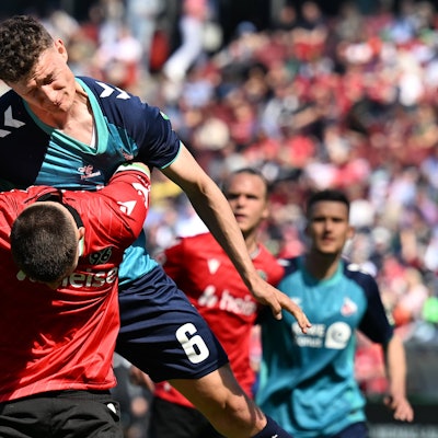 Eric Martel war auch beim Kölner 0:1 in Hannover einer der kampfstärksten FC-Spieler.