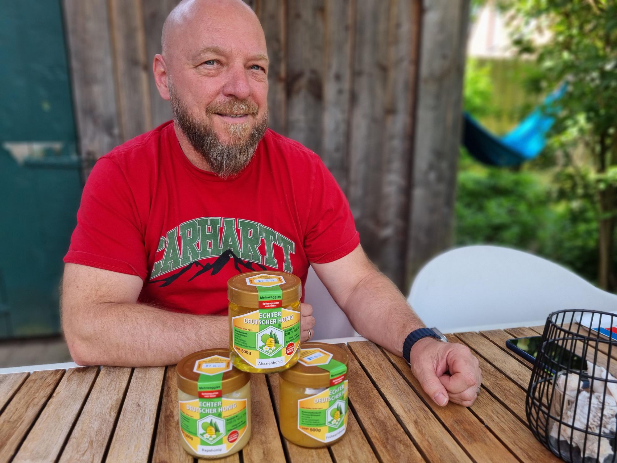 Thomas Bihlmann, 1. Vorsitzender des Leichlinger Imkervereins.