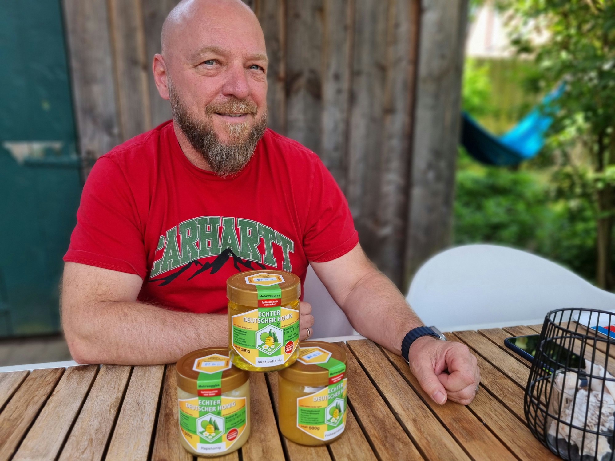 Thomas Bihlmann, 1. Vorsitzender des Leichlinger Imkervereins.