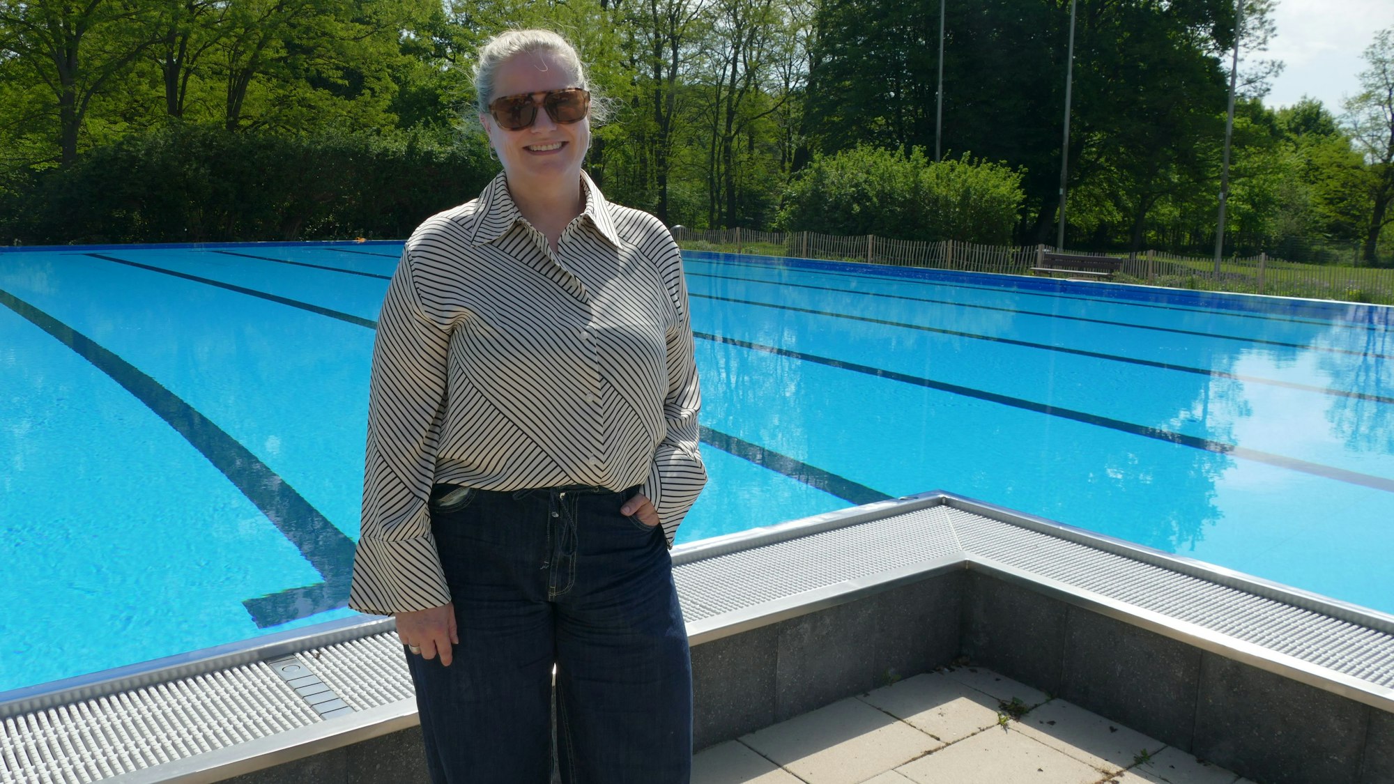 Daniela Simon, Geschäftsführerin des Aggua in Troisdorf, freut sich auf einen heißen Sommer mit vielen Gästen.