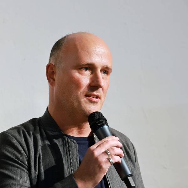 Sven Lehmann bei einer Wahlparty der Grünen.