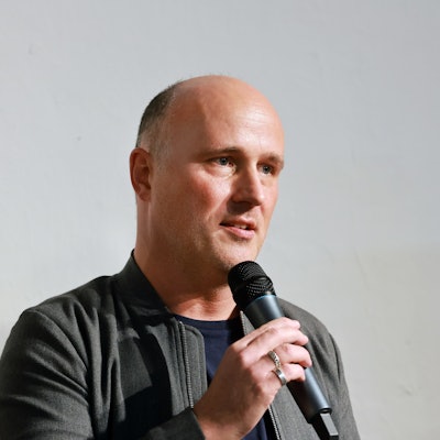 Sven Lehmann bei einer Wahlparty der Grünen.