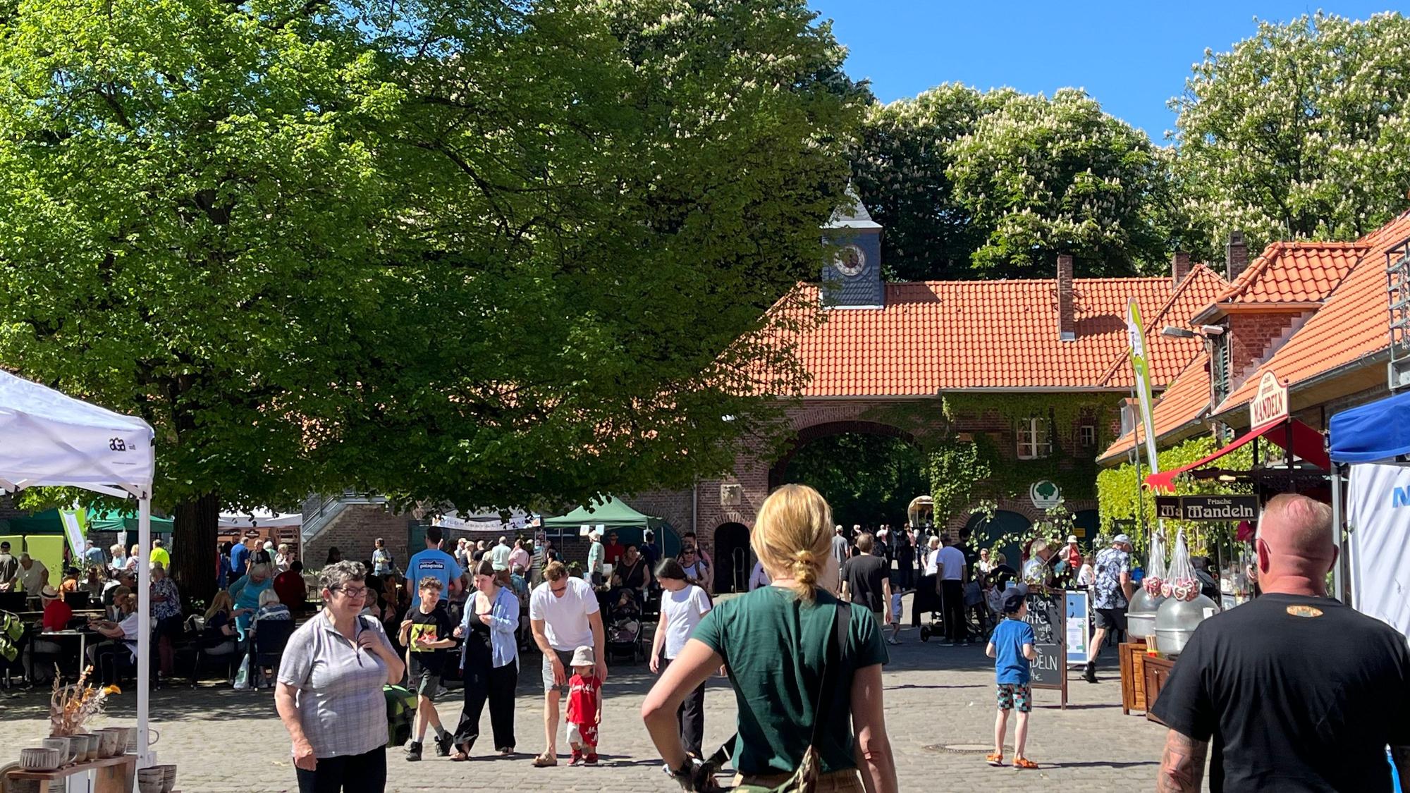 Im Lindenhof und im Eichenhof des ehemaligen Rittergutes erfuhren Tausende Gäste auf spielerische Weise Wissenswertes über Naturschutz.