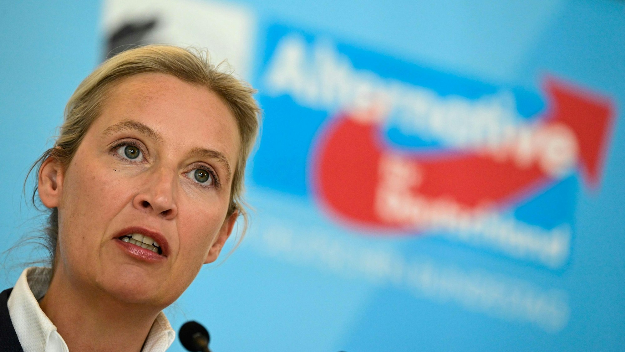 AfD-Chefin Alice Weidel sprach im Wahlkampf offen von Remigration.