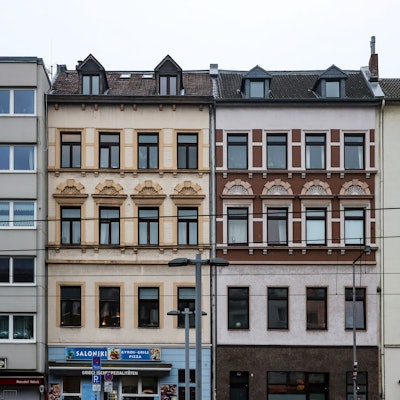 Fassaden von Wohnhäusern in Ehrenfeld